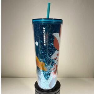 STARBUCKS 2021 Easter Sparkle Blue Bunny Tumbler Cold Cup Hard to Find!